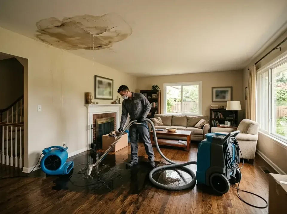 attic-pipe-burst-ceiling-drip-008 — frequently asked questions, Water Damage Restoration & Carpet Care in Wauconda, IL